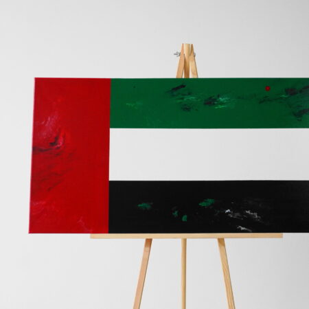 Abstraktní obraz, Spojené Arabské Emiráty, vlajka, flag, umění, art