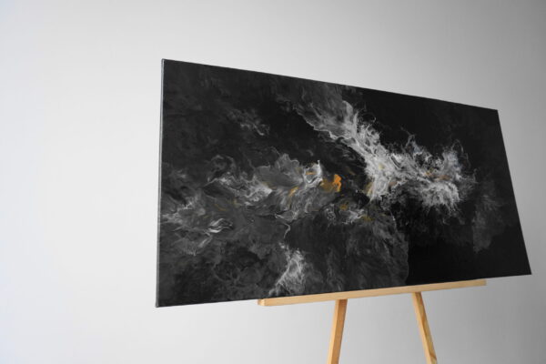 Abstraktní obraz | Ying-Yang: Černá s bílou - Image 2