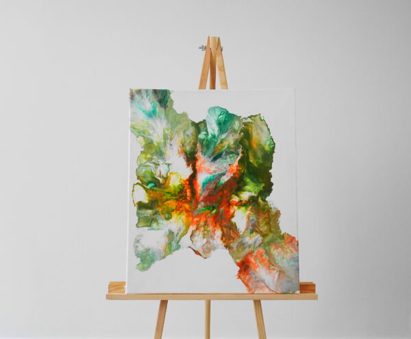 Obraz, Abstraktni umění pro váš domov, dutch pour. Originální obrazy, dekorace,. Fluid Art umelec. dawidush, feuer frei