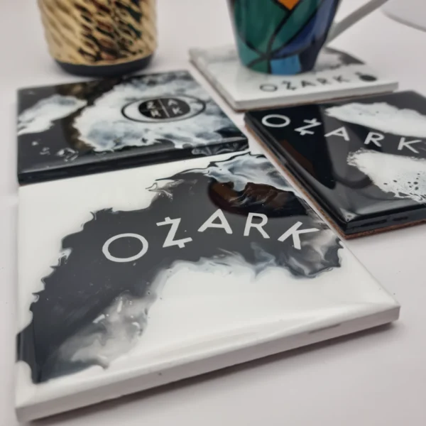 Designové podtácky ( SET 4 ks, 10 cm) | OZARK - Image 4
