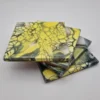 Designové podtácky ( SET 4 ks, 10 cm) | Žlutá a černá - Image 4