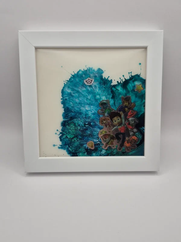 Podtácek v dřevěném rámu | 18 cm | Závěsný - Image 31