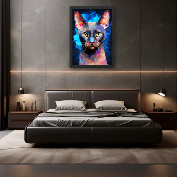Tonkinese cat, tonkinská mačka, dawidush, digitální tisk