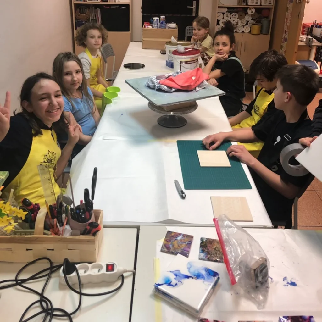 Workshop - slunecnice, Letňany, Praha, kreativní dílna