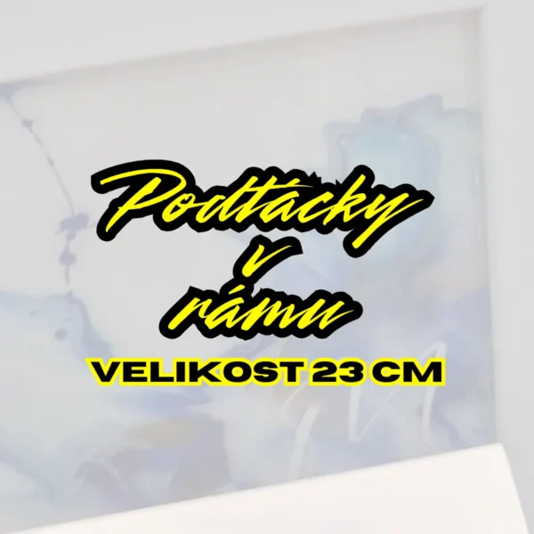 Podtácky v rámu, závěsný obrázek